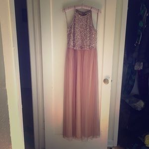 BHLDN rose gold Scarlet Dress